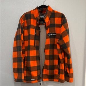 Kubota Orange and Brown Checkered Jacket